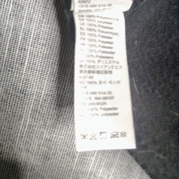 Kavu Fleece Strap Cap Hat Size Small Black Aztec Band Three Panel Duck Bill USA - Picture 8 of 8